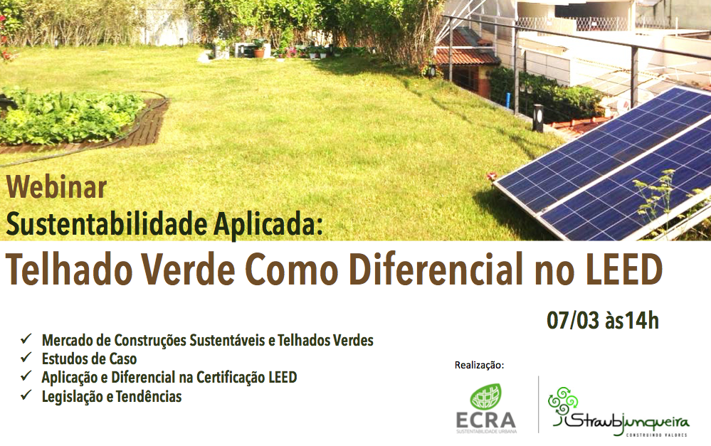 Webinar – Sustentabilidade Aplicada: Telhado Verde Como Diferencial no LEED